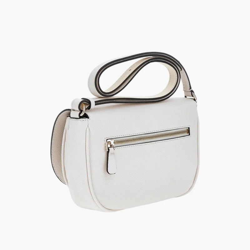 جس Textured Flap Crossbody Bag for Women